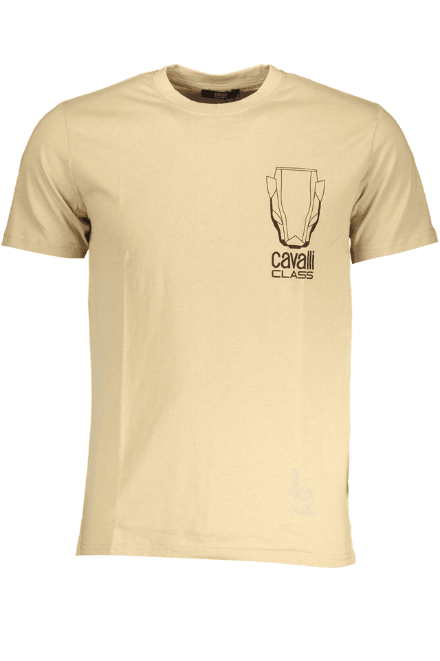 7850CAVALLI CLASS T-SHIRT MANICHE CORTE UOMO BEIGE