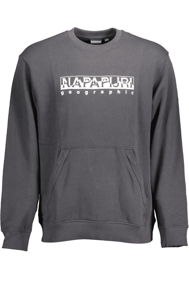 1501NAPAPIJRI FELPA SENZA ZIP UOMO NERO
