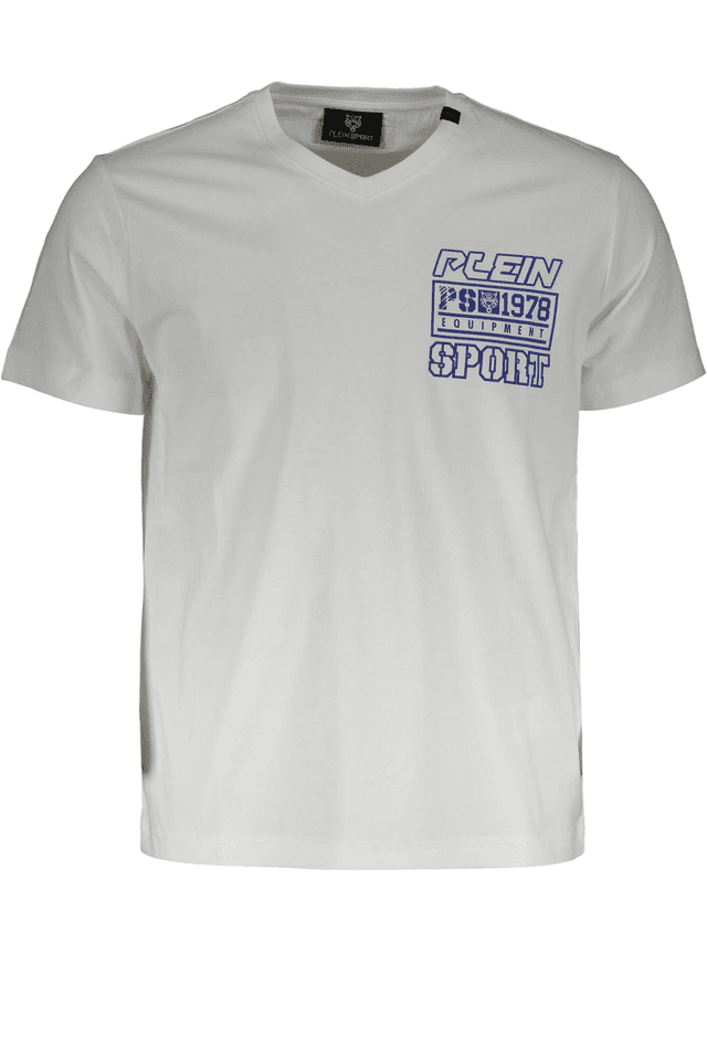 1320PLEIN SPORT T-SHIRT MANICHE CORTE UOMO BIANCO