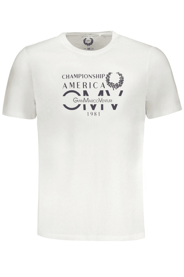 9572GIAN MARCO VENTURI T-SHIRT MANICHE CORTE UOMO BIANCO