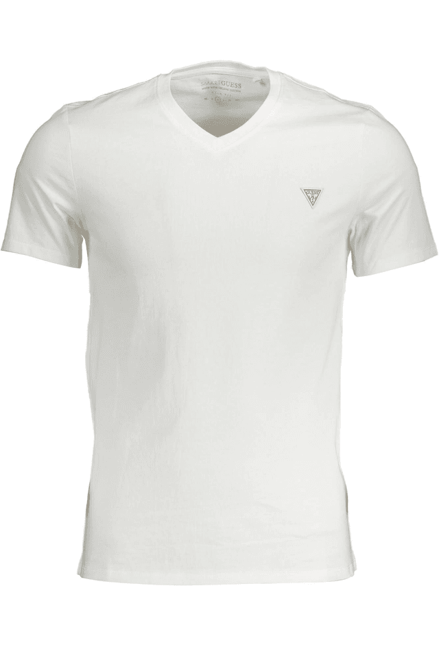 855GUESS JEANS T-SHIRT MANICHE CORTE UOMO BIANCO