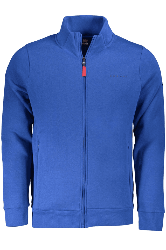 10134NORWAY 1963 FELPA CON ZIP UOMO BLU