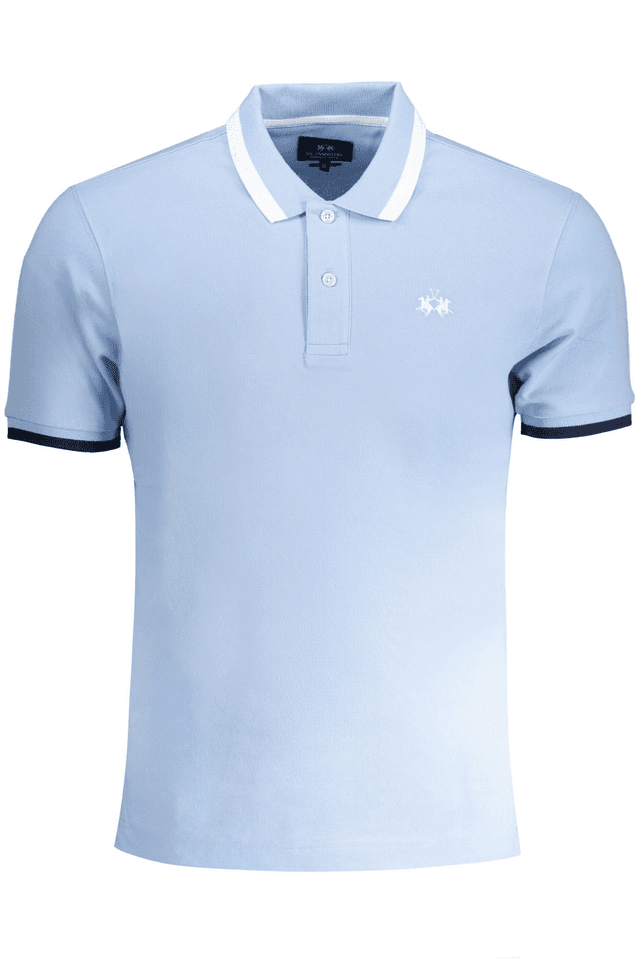9048LA MARTINA POLO MANICHE CORTE UOMO AZZURRO