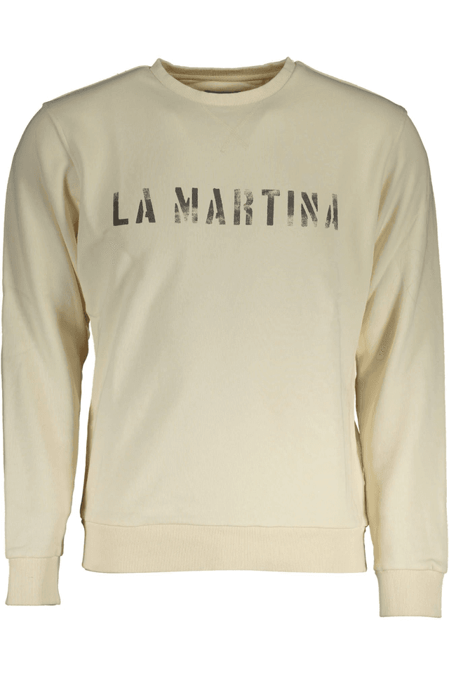2735LA MARTINA FELPA SENZA ZIP UOMO BIANCO