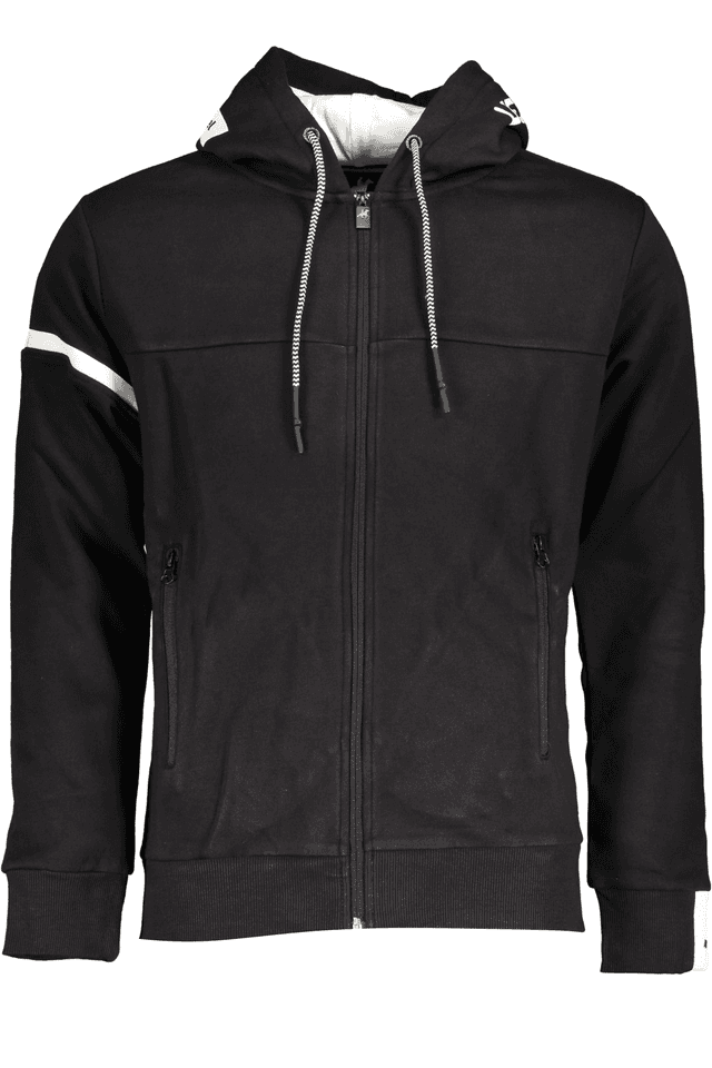6091U.S. GRAND POLO FELPA CON ZIP UOMO NERO
