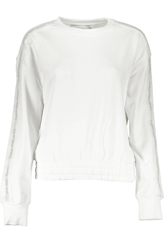 1848CALVIN KLEIN FELPA SENZA ZIP DONNA BIANCO