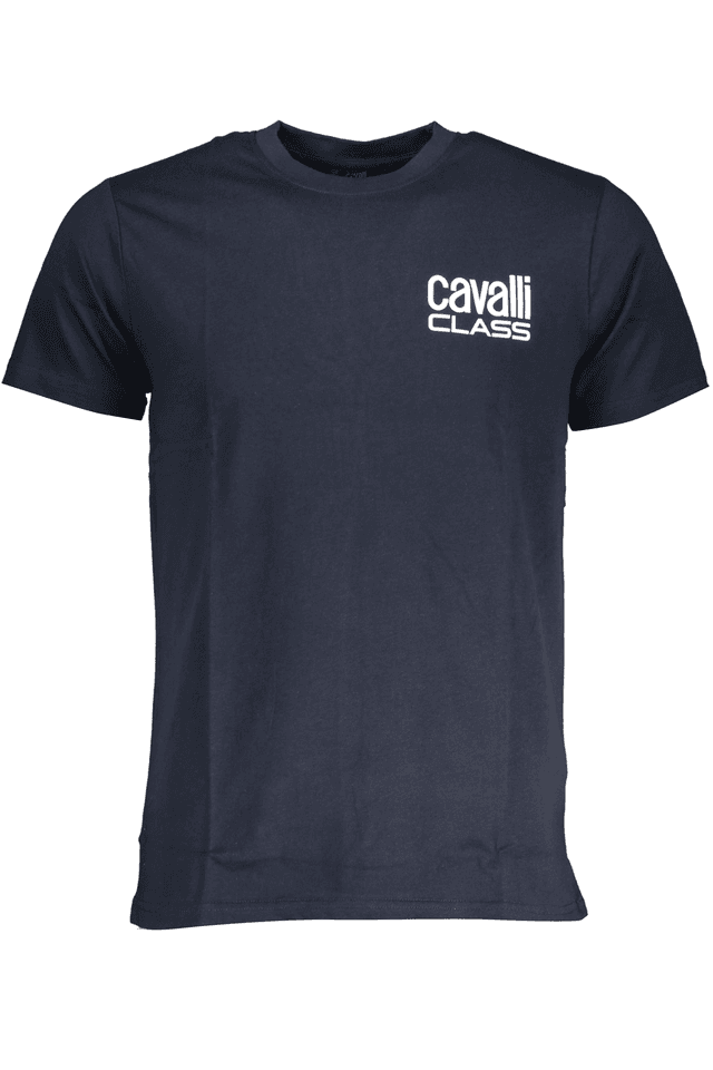 7846CAVALLI CLASS T-SHIRT MANICHE CORTE UOMO BLU