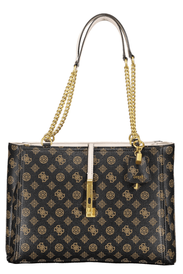 4572GUESS JEANS BORSA DONNA MARRONE