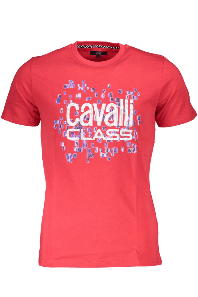 4543CAVALLI CLASS T-SHIRT MANICHE CORTE UOMO ROSSO
