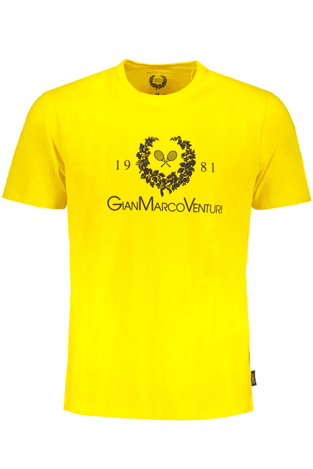 9595GIAN MARCO VENTURI T-SHIRT MANICHE CORTE UOMO GIALLO