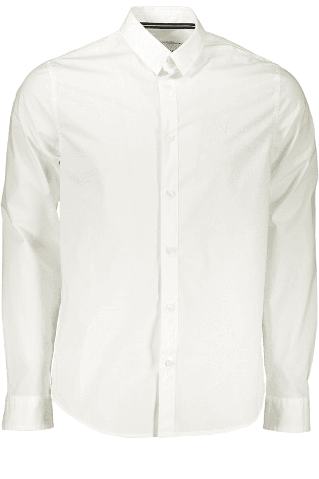 7056CALVIN KLEIN CAMICIA MANICHE LUNGHE UOMO BIANCO