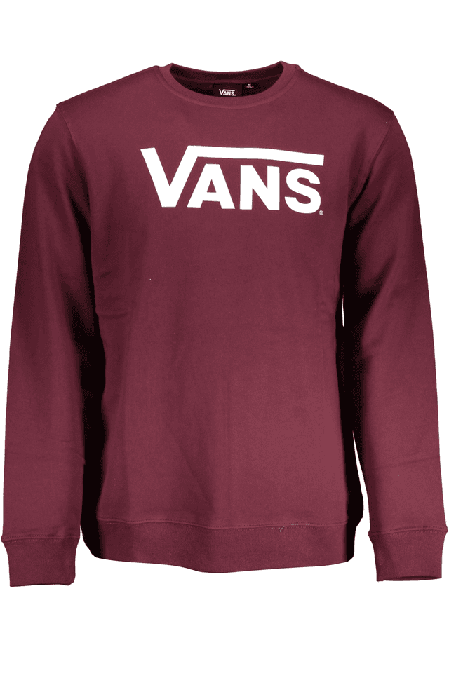 7537VANS FELPA SENZA ZIP UOMO ROSSO