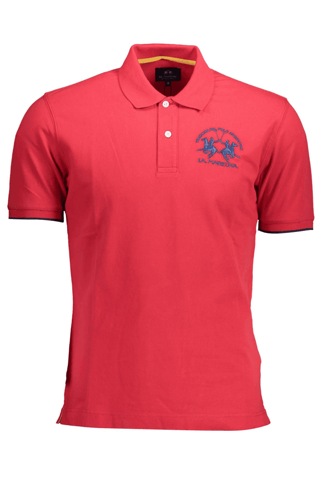 1603LA MARTINA POLO MANICHE CORTE UOMO ROSSO
