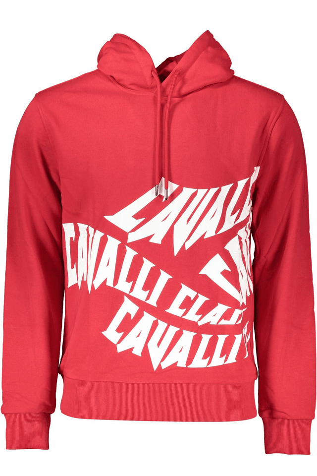 4127CAVALLI CLASS FELPA SENZA ZIP UOMO ROSSO