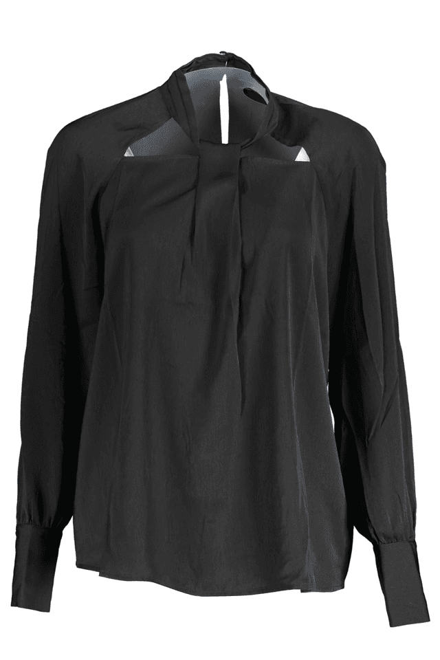 702GUESS JEANS CAMICIA MANICHE LUNGHE DONNA NERO