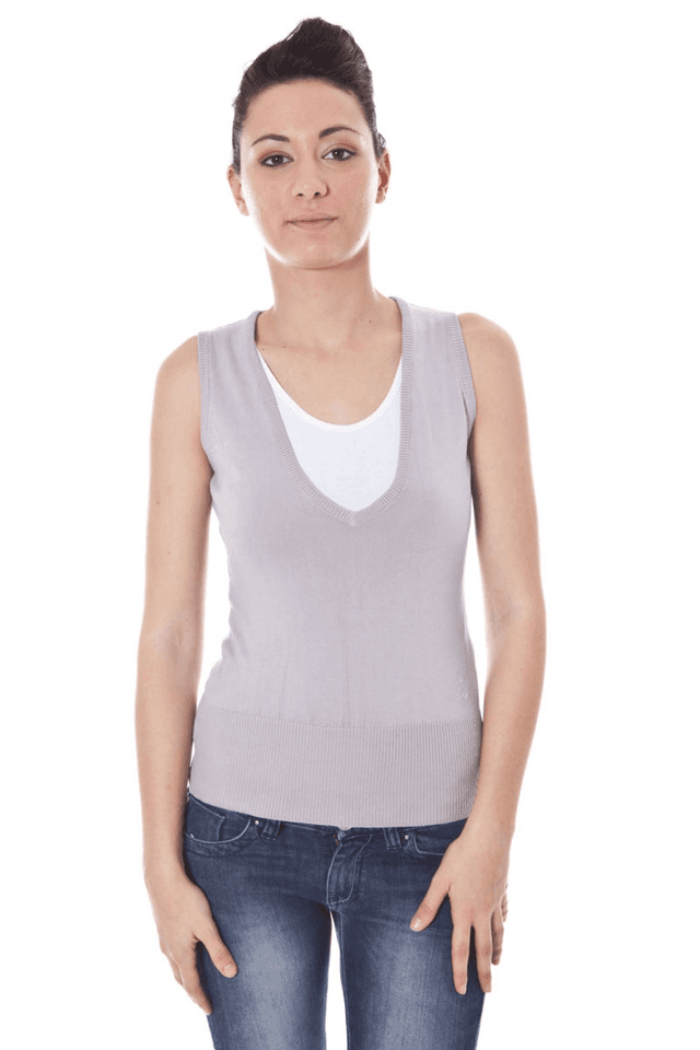 560DATCH GILET DONNA GRIGIO