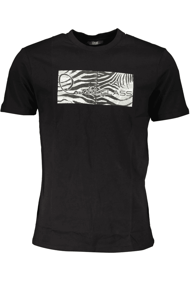 6800CAVALLI CLASS T-SHIRT MANICHE CORTE UOMO NERO