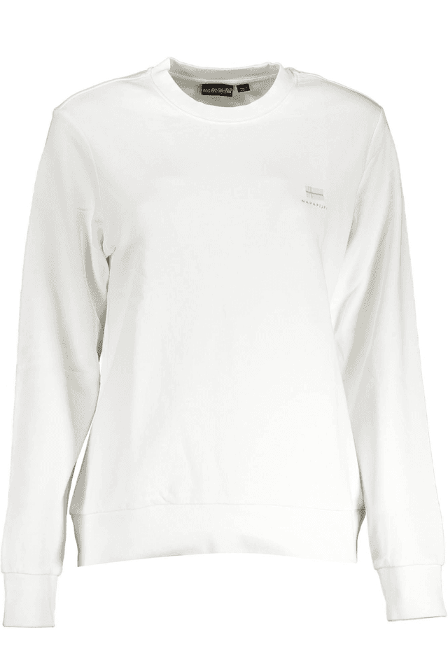 3420NAPAPIJRI FELPA SENZA ZIP DONNA BIANCO
