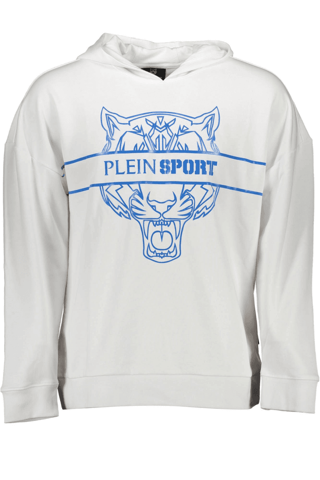 1230PLEIN SPORT FELPA SENZA ZIP UOMO BIANCO