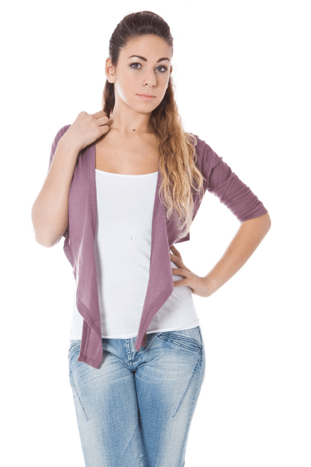 854PHARD COPRISPALLE MANICHE LUNGHE DONNA ROSA