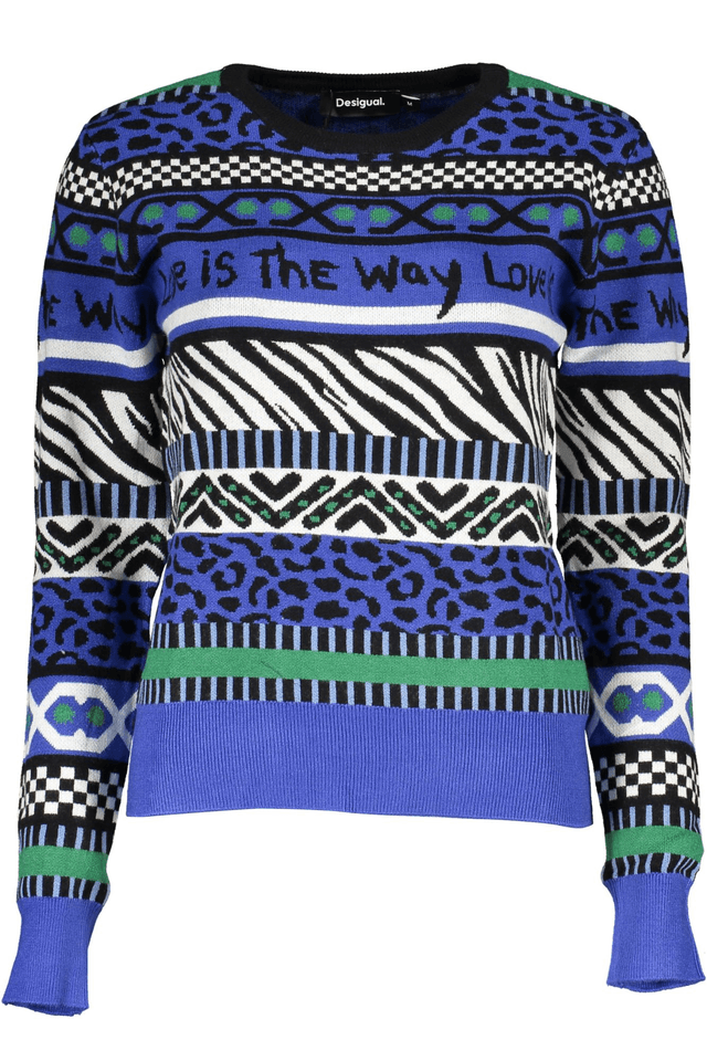 5520DESIGUAL MAGLIA DONNA BLU