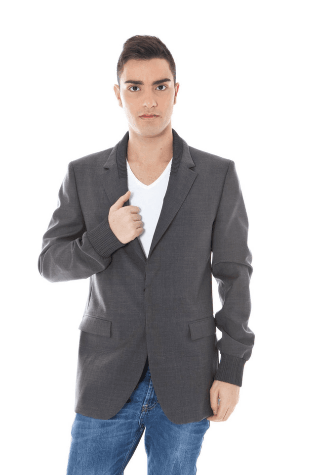 600CALVIN KLEIN GIACCA CLASSICA UOMO GRIGIO