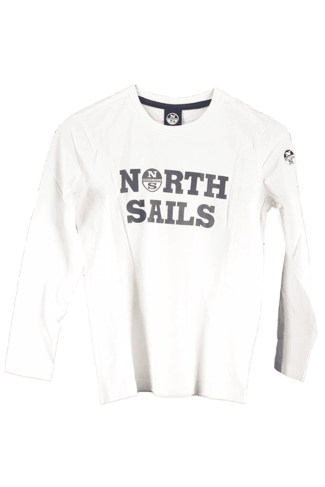 2506NORTH SAILS T-SHIRT MANICHE LUNGHE BAMBINO BIANCO