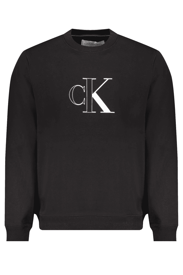 9805CALVIN KLEIN FELPA SENZA ZIP UOMO NERO