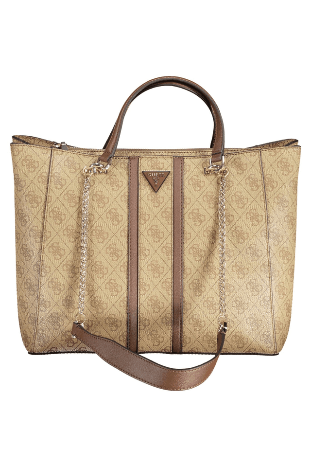 9679GUESS JEANS BORSA DONNA BEIGE
