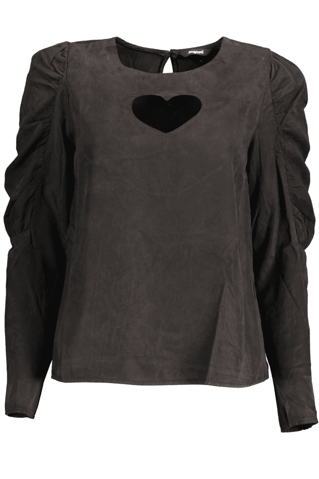2096DESIGUAL CAMICIA MANICHE LUNGHE DONNA NERO