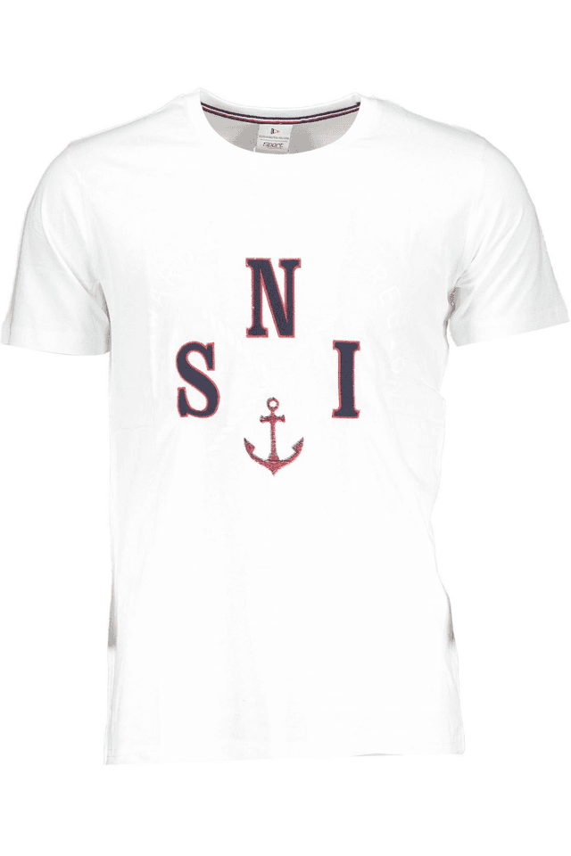 4694SCUOLA NAUTICA T-SHIRT MANICHE CORTE UOMO BIANCO