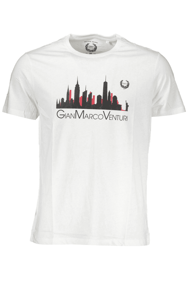4047GIAN MARCO VENTURI T-SHIRT MANICHE CORTE UOMO BIANCO