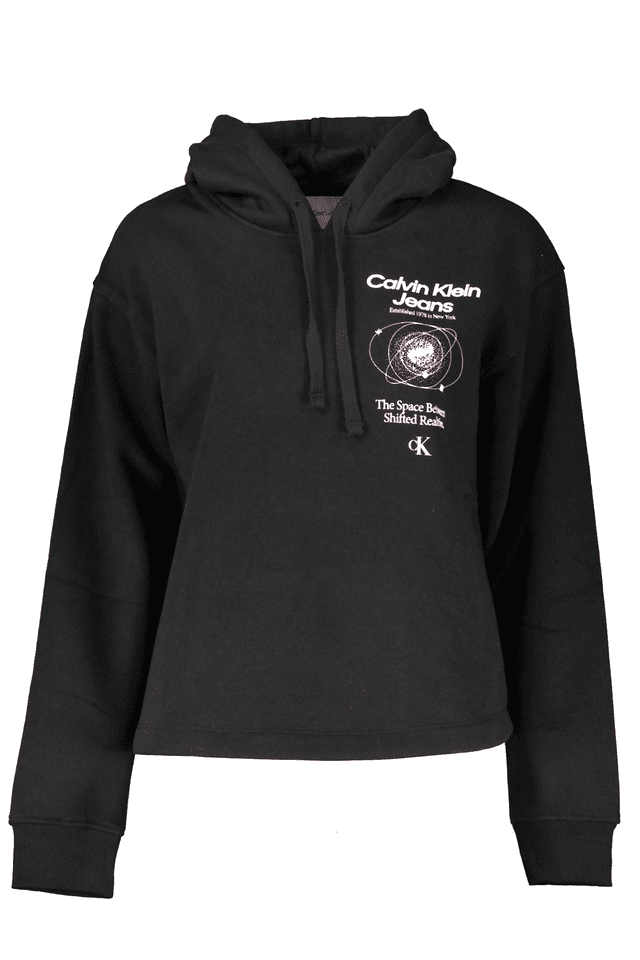 6399CALVIN KLEIN FELPA SENZA ZIP DONNA NERO