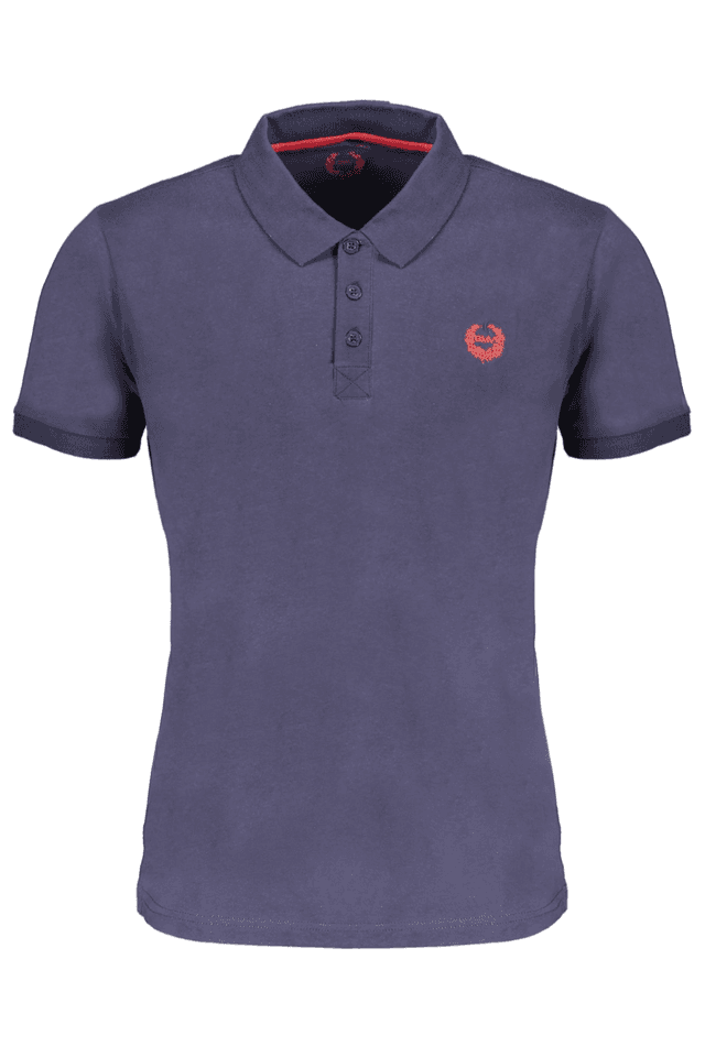 9644GIAN MARCO VENTURI POLO MANICHE CORTE UOMO BLU