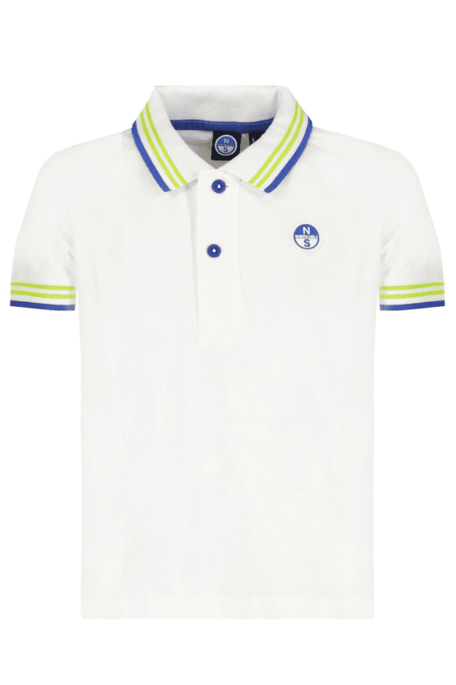 8406NORTH SAILS POLO MANICHE CORTE BAMBINO BIANCO