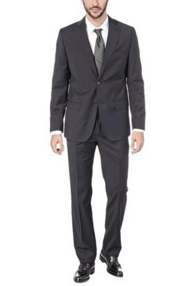 2554VALENTINO ABITO CLASSICO UOMO NERO