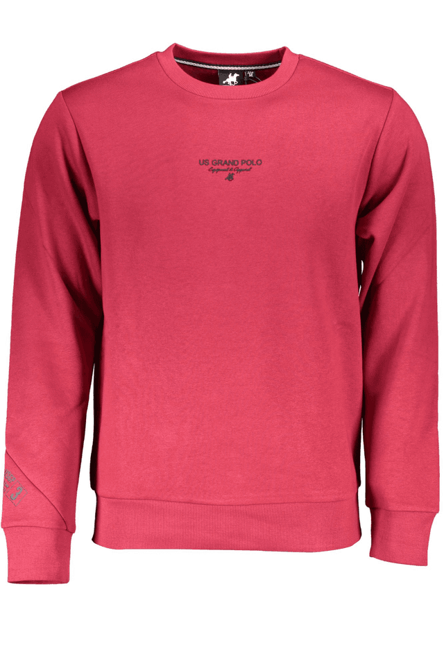 7390U.S. GRAND POLO FELPA SENZA ZIP UOMO ROSSO