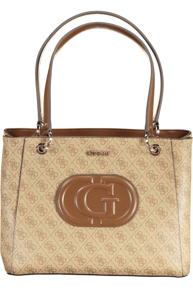 9915GUESS JEANS BORSA DONNA BEIGE