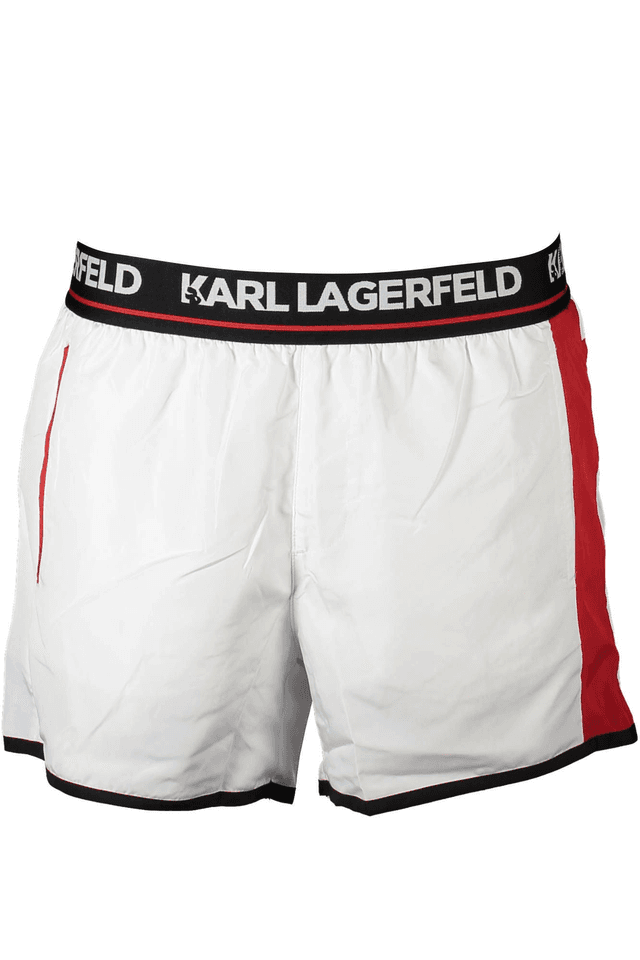 3529KARL LAGERFELD BEACHWEAR COSTUME PARTE SOTTO UOMO BIANCO