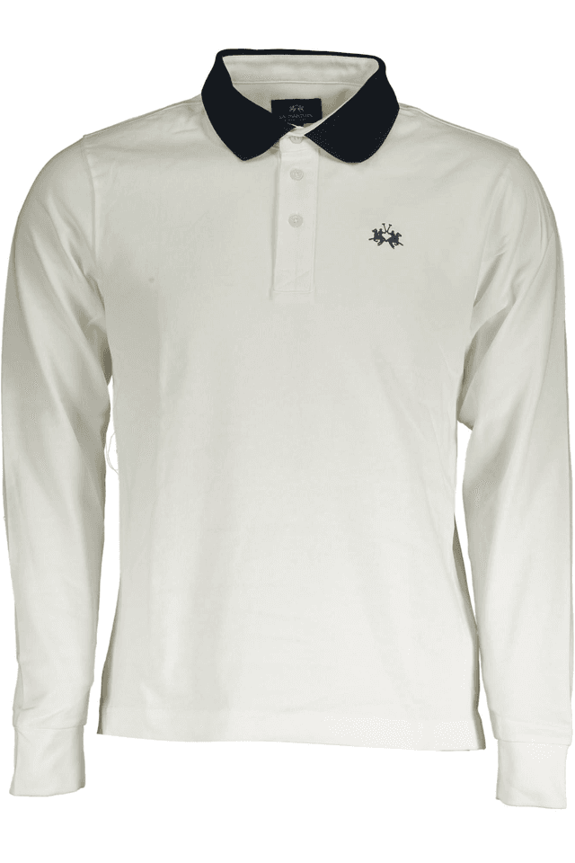 2737LA MARTINA POLO MANICHE LUNGHE UOMO BIANCO