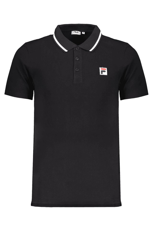 8411FILA POLO MANICHE CORTE UOMO NERO