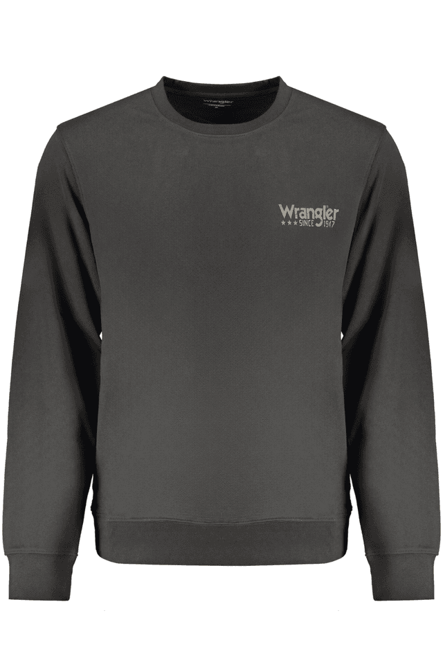 9978WRANGLER FELPA SENZA ZIP UOMO NERO