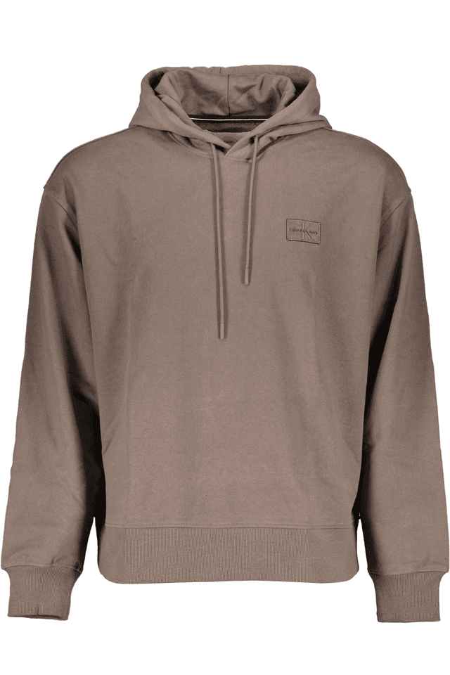 2364CALVIN KLEIN FELPA SENZA ZIP UOMO MARRONE