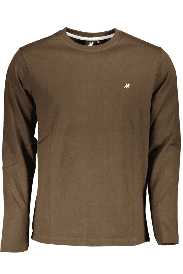4787U.S. GRAND POLO T-SHIRT MANICHE LUNGHE UOMO MARRONE