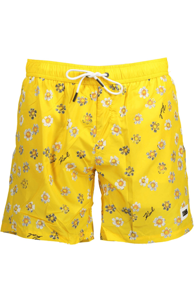 1890KARL LAGERFELD BEACHWEAR COSTUME PARTE SOTTO UOMO GIALLO