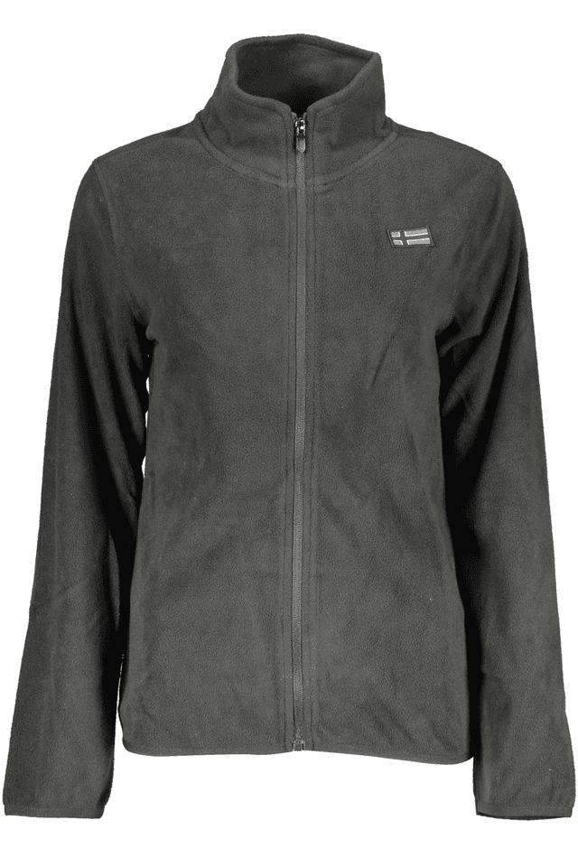 2386NORWAY 1963 FELPA CON ZIP DONNA NERO