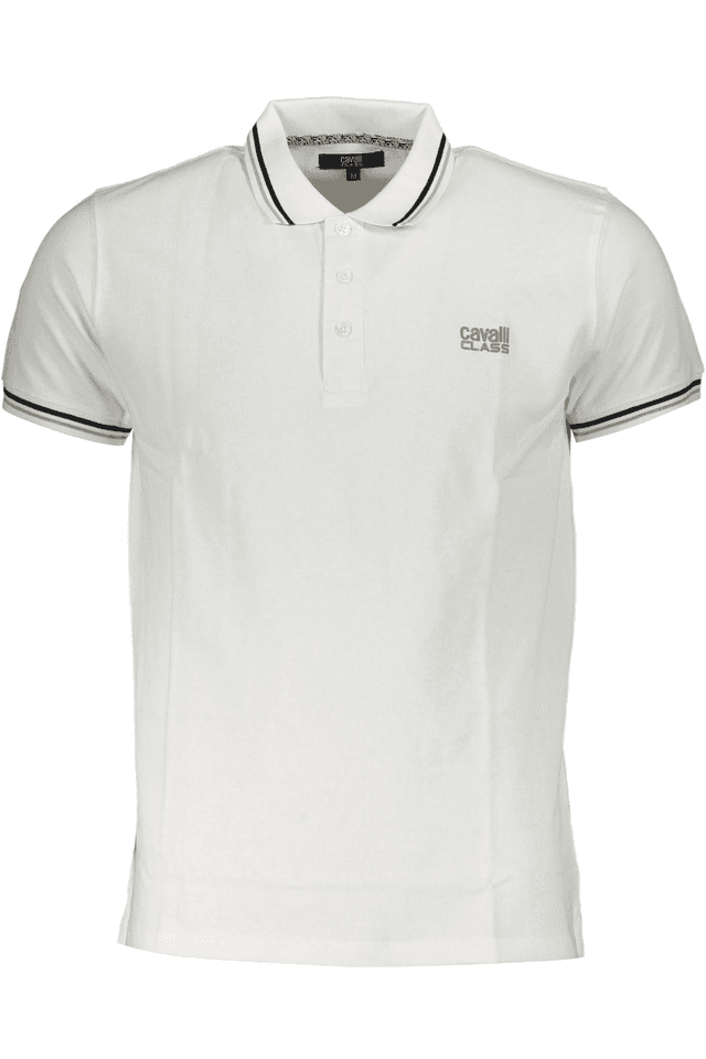 4555CAVALLI CLASS POLO MANICHE CORTE UOMO BIANCO