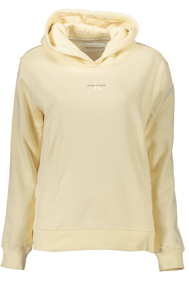 1065CALVIN KLEIN FELPA SENZA ZIP DONNA GIALLO