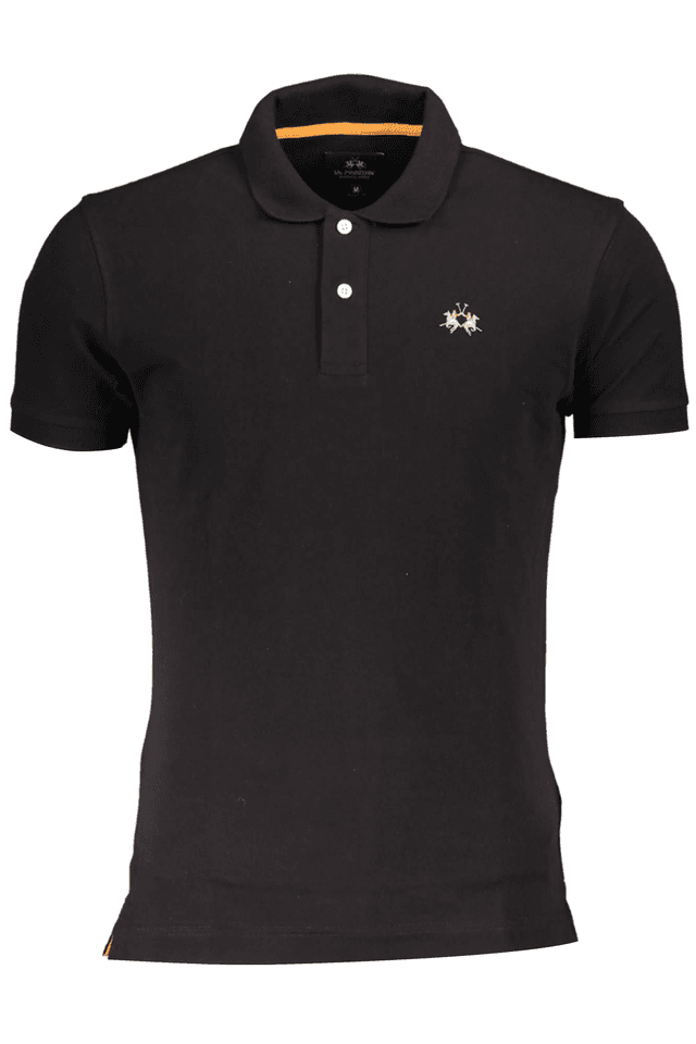 3049LA MARTINA POLO MANICHE CORTE UOMO NERO
