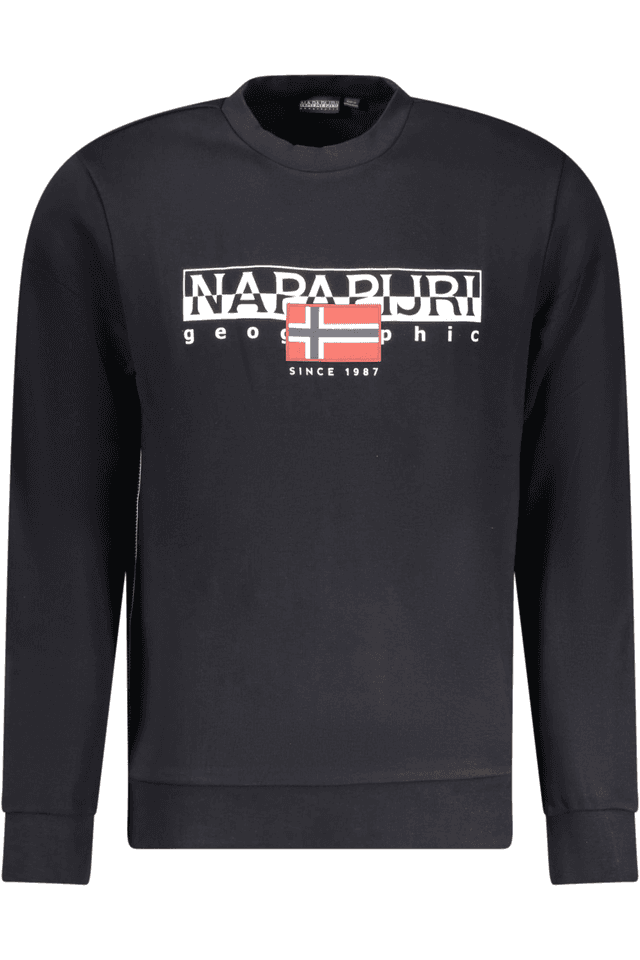 10389NAPAPIJRI FELPA SENZA ZIP UOMO NERO